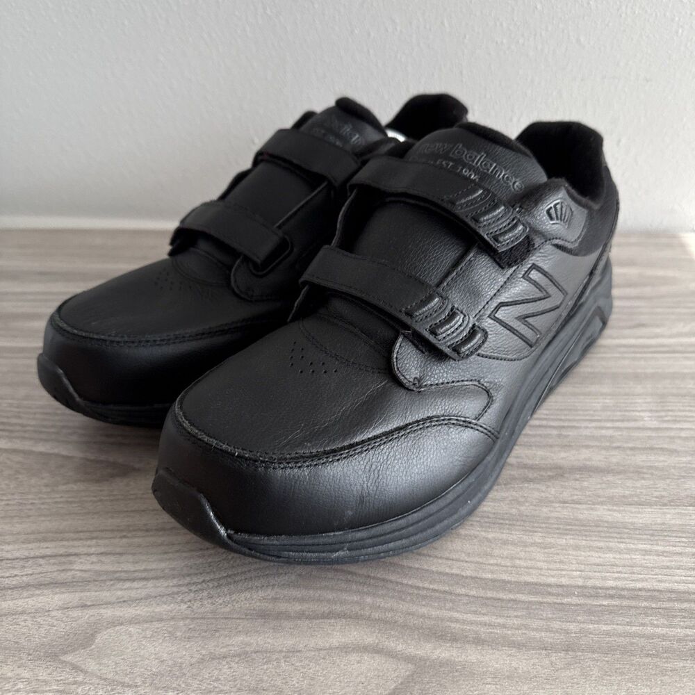 New Balance 928v3 Sneakers Men's Size 14 EE Black Leather Hook and Loop MW928HB3 - Picture 2 of 12